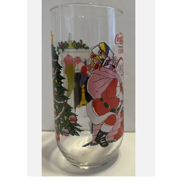 Vintage  Coca Cola McCrory Stores Santa Claus Glass - Picture 8 of 8